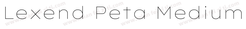Lexend Peta Medium字体转换